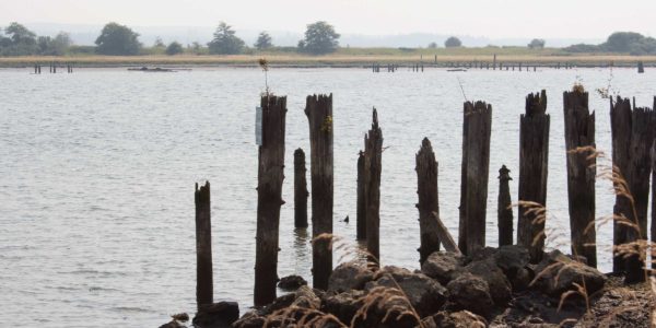 Scenic waterway in Aberdeen, Washington