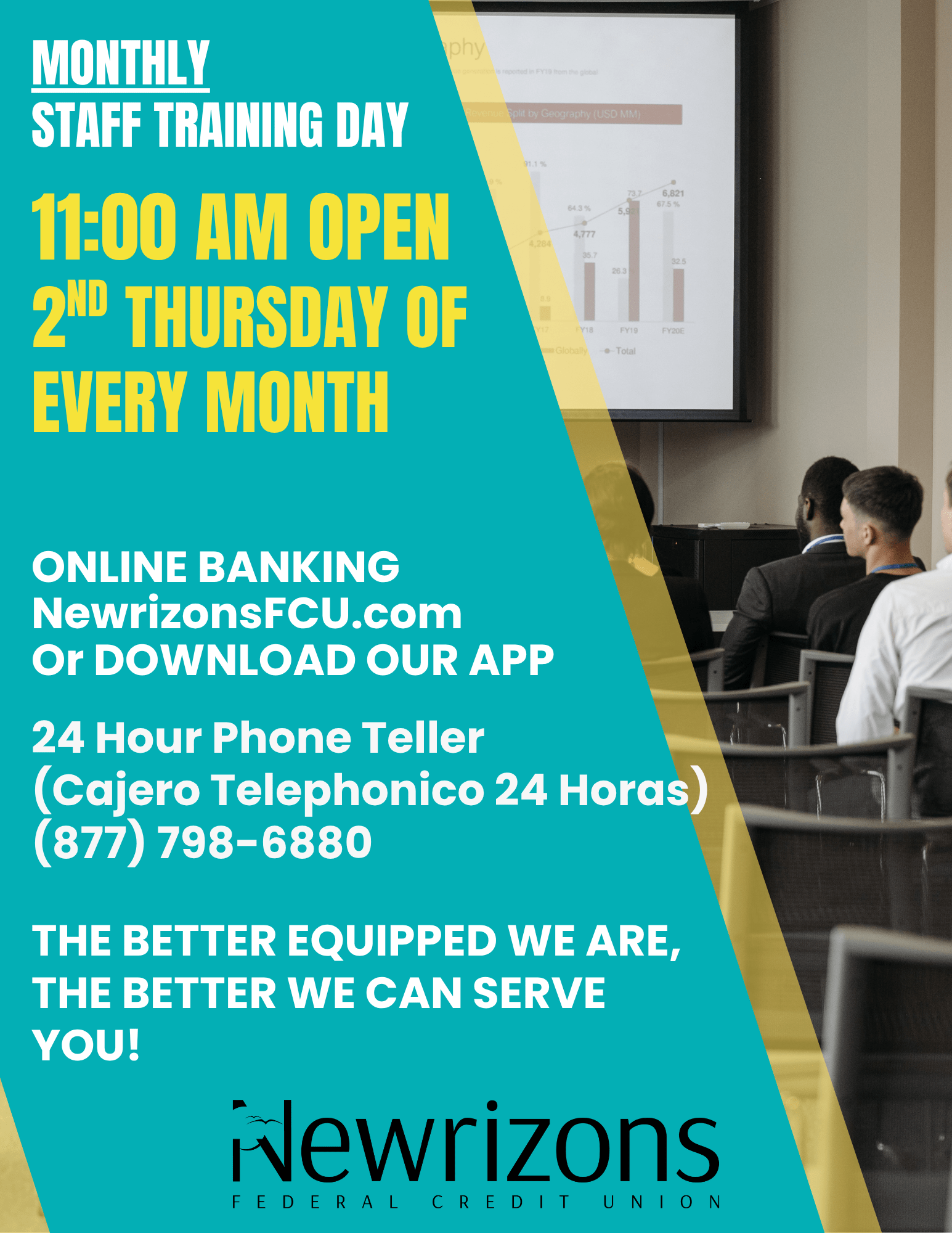 11:00 AM the second Thursday of every month
