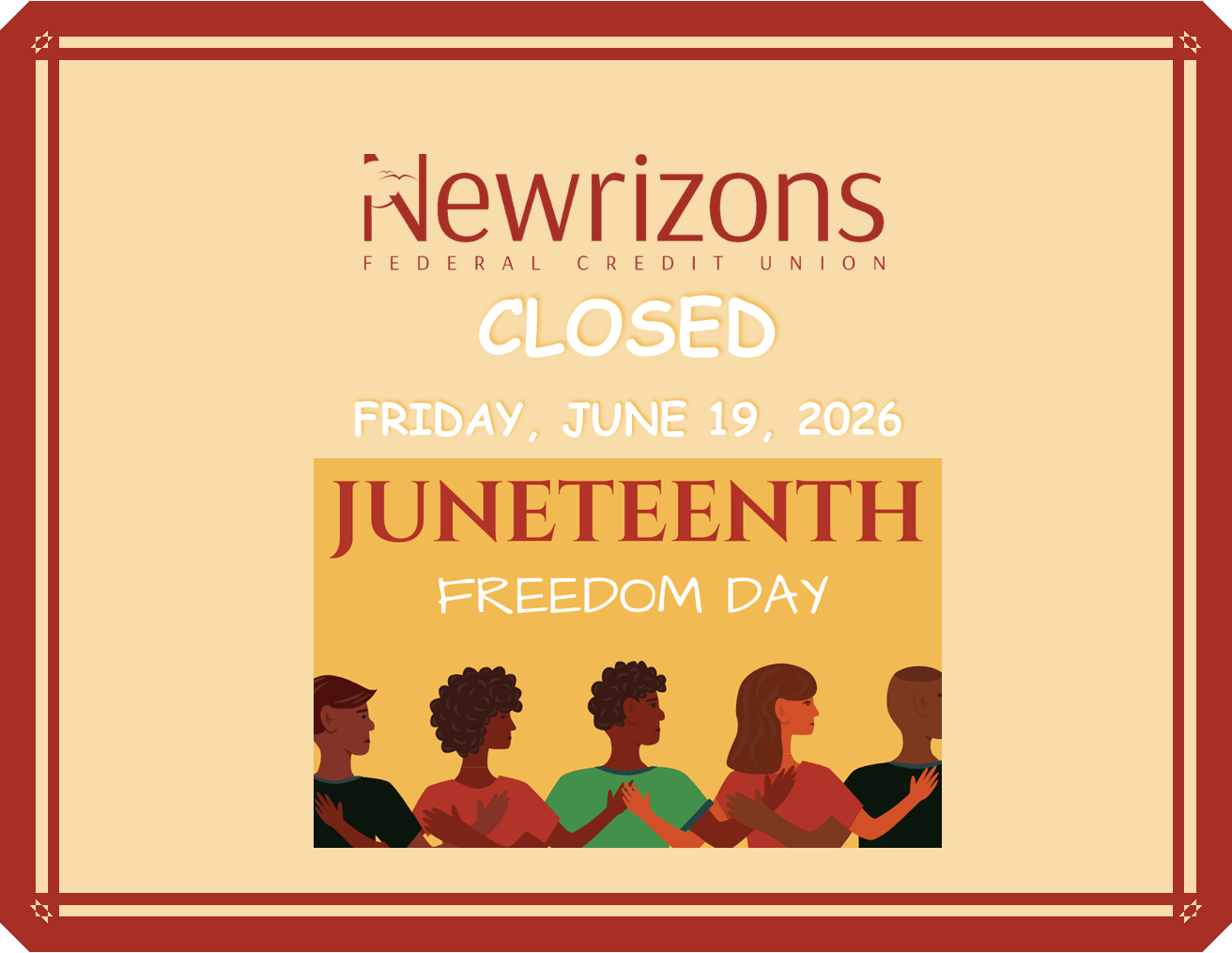 JUNETEENTH CLOSURE